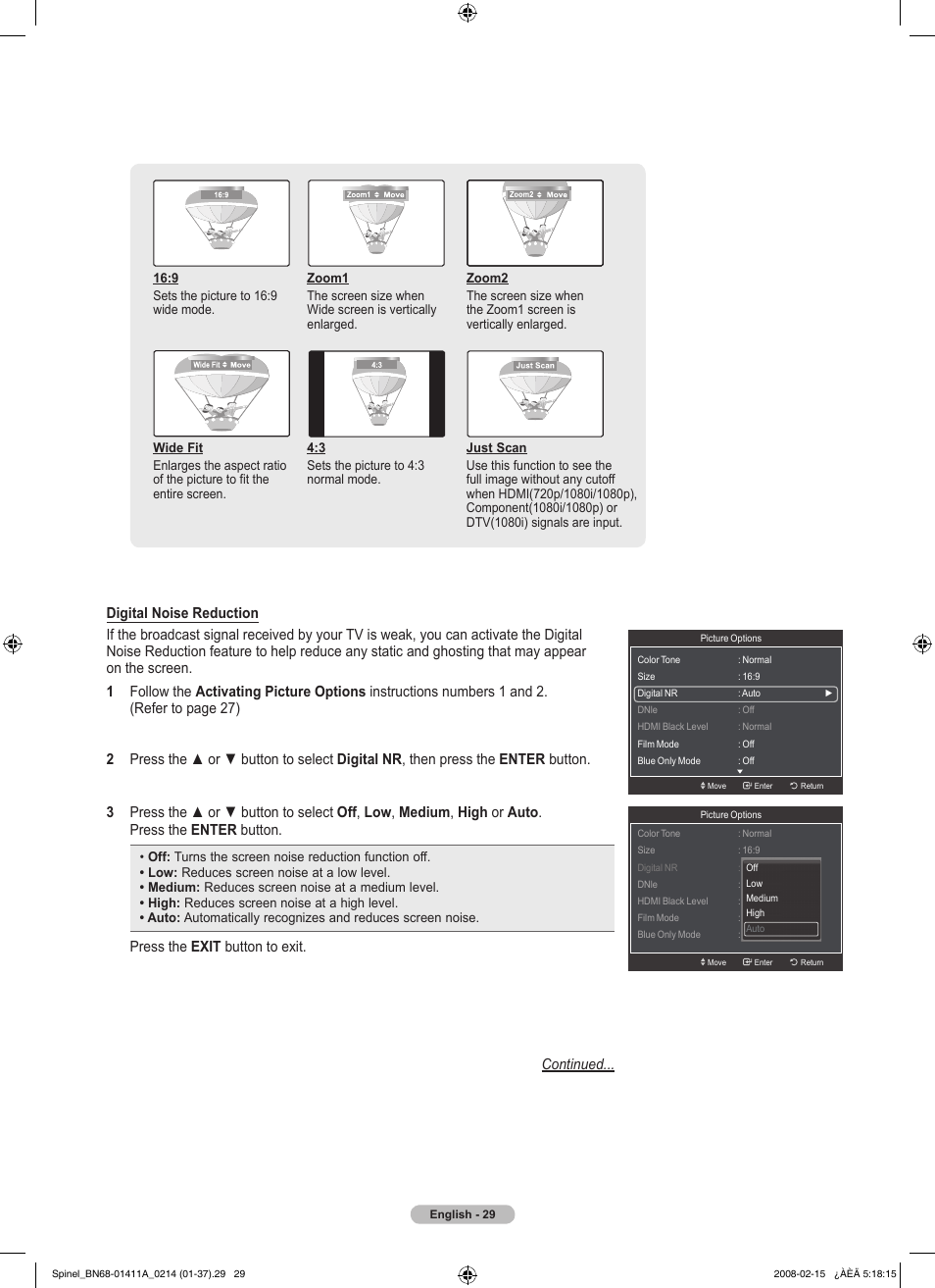 Samsung PN50A550S1FXZA User Manual | Page 29 / 205