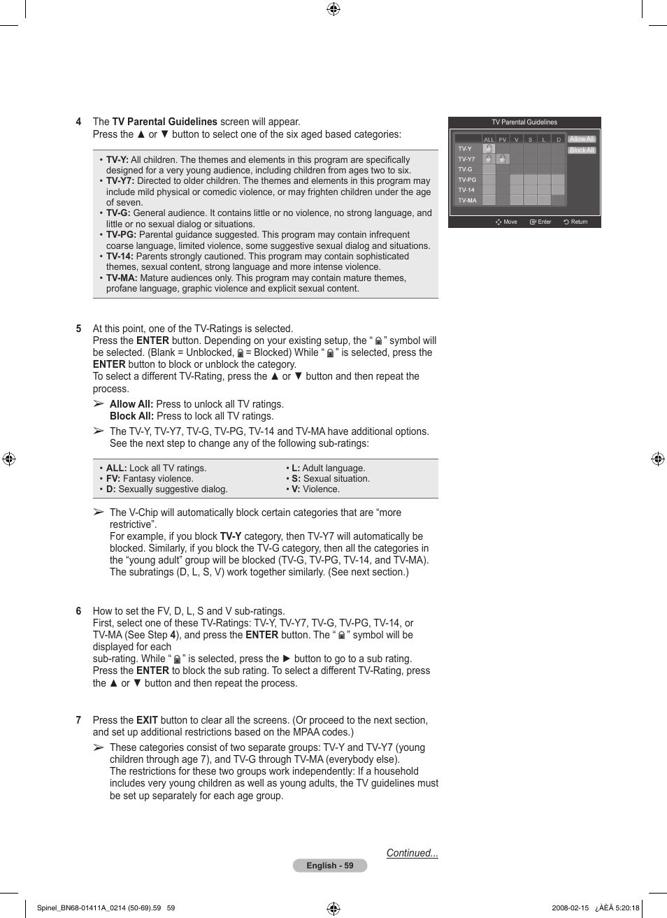 Samsung PN50A550S1FXZA User Manual | Page 59 / 205