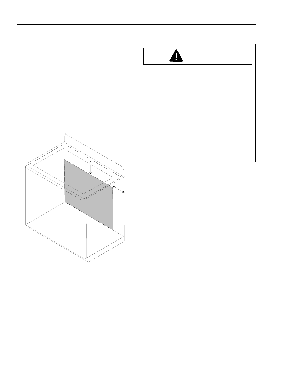 Electrical installation requirements, Junction box location, Power supply connection | Warning | Amana AKT3000* User Manual | Page 6 / 12