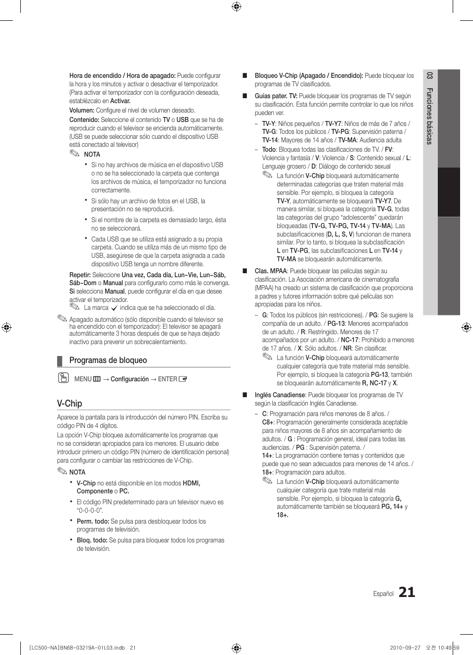 Samsung LN40C500F3FXZA User Manual | Page 57 / 109