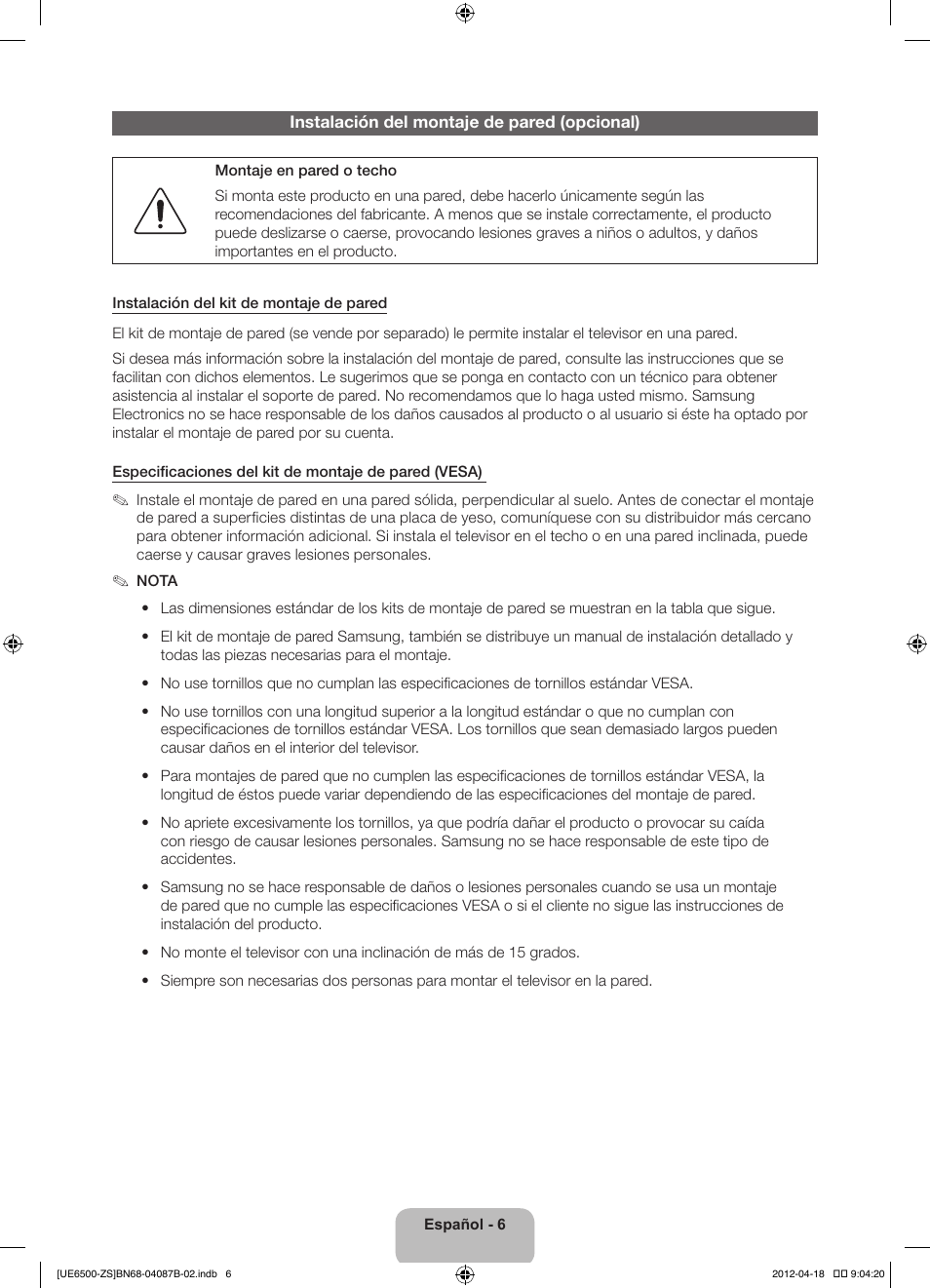 Samsung UN46ES6500GXZE User Manual | Page 40 / 69