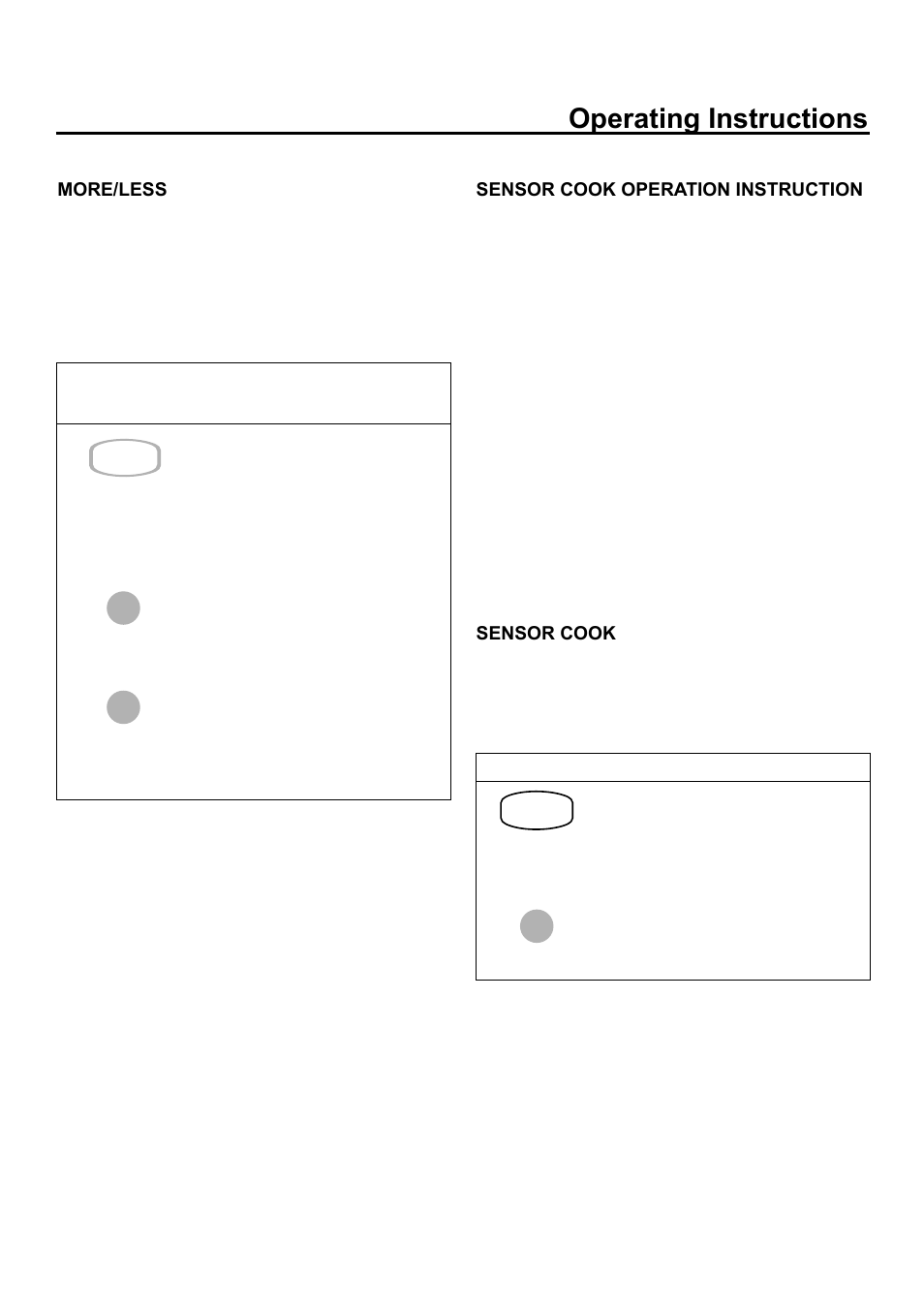 Operating instructions | Amana ACM2160A User Manual | Page 13 / 24