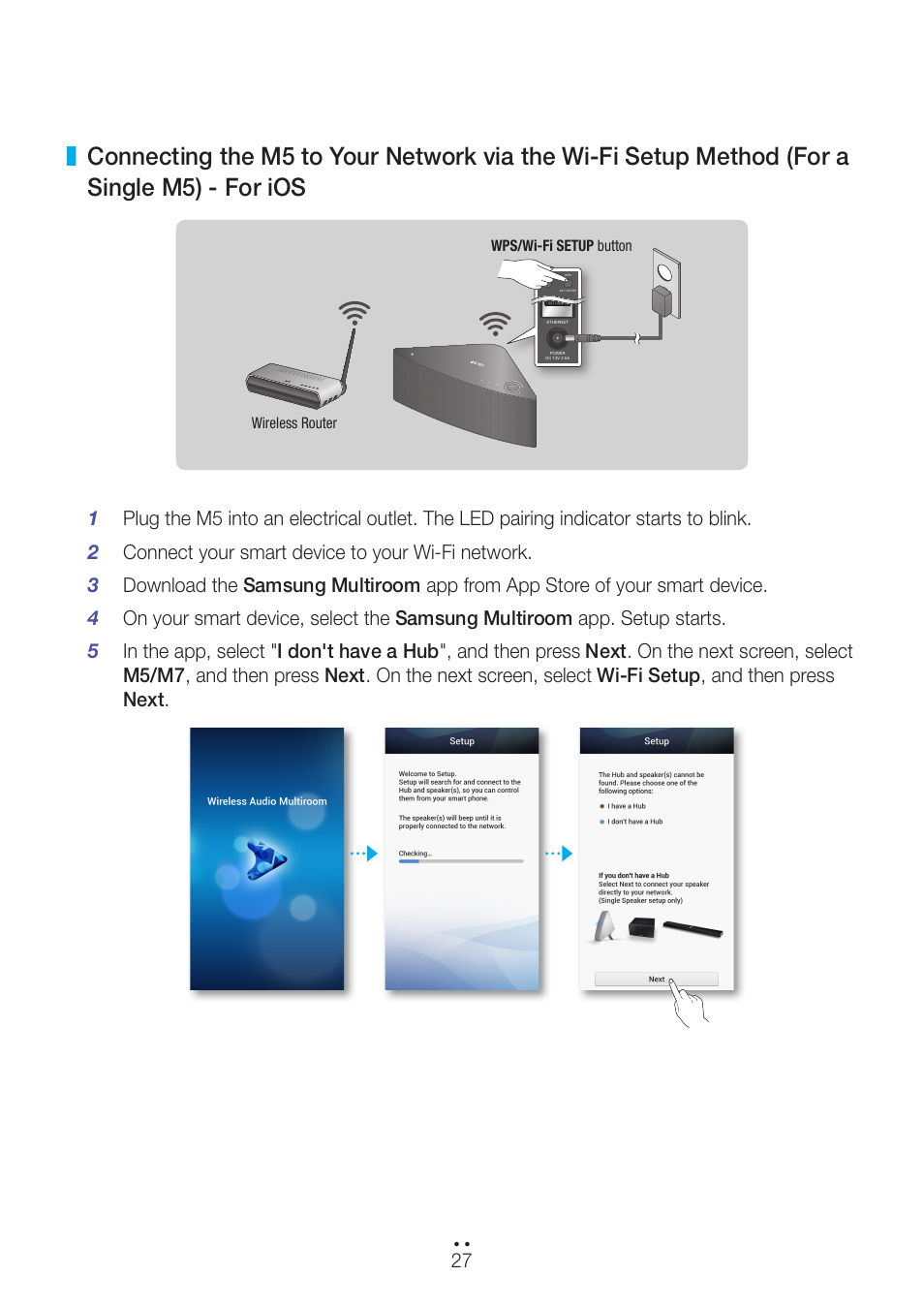 For ios | Samsung WAM550-ZA User Manual | Page 27 / 70