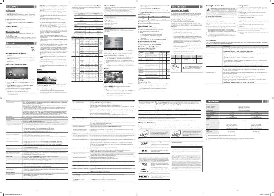 Playlist | Samsung PL51E530A3FXZP User Manual | Page 2 / 2