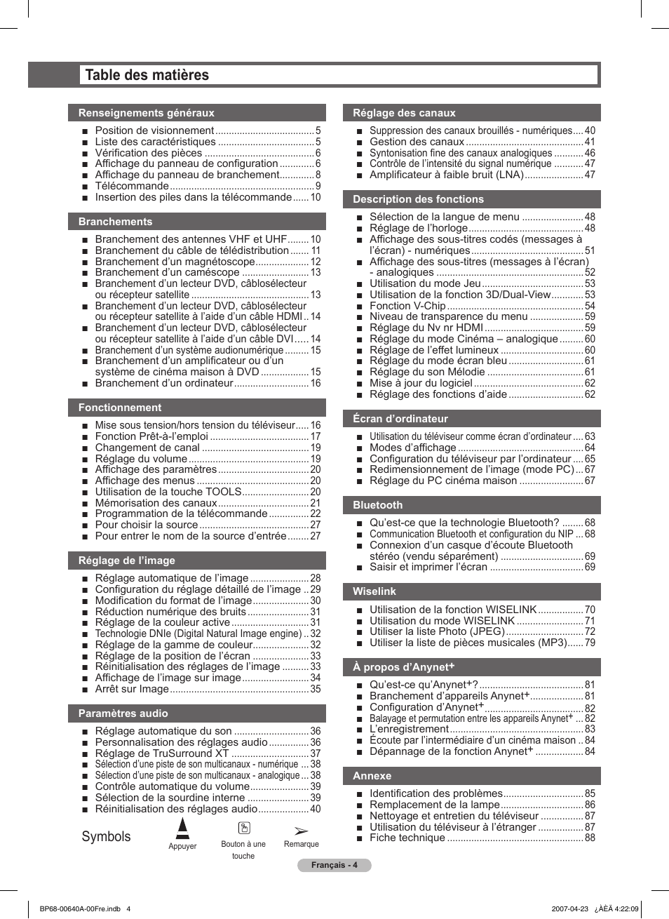 Samsung HLT7288WX-XAA User Manual | Page 99 / 276