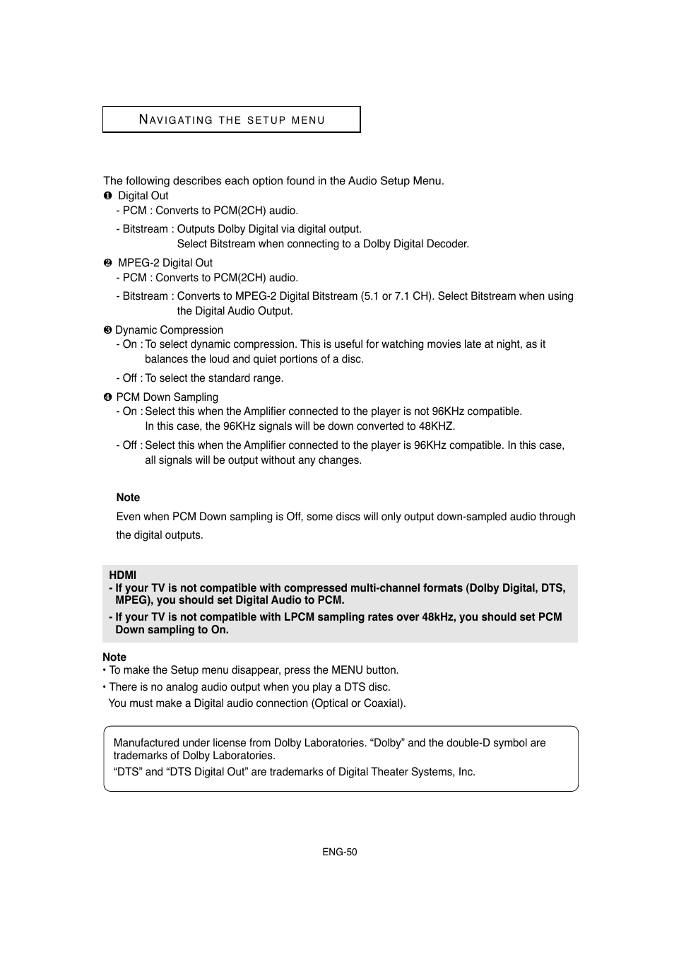 Samsung DVD-1080P8-XAA User Manual | Page 50 / 64