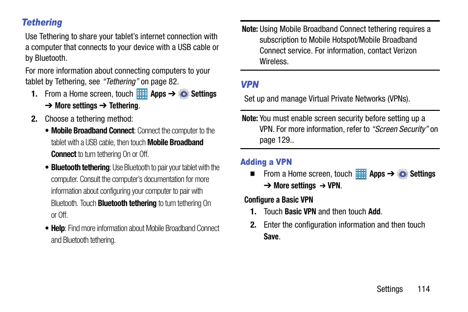 Samsung SM-P905VZKAVZW User Manual | Page 120 / 158