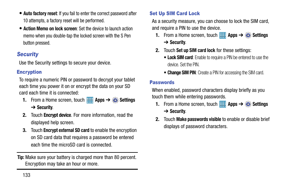 Samsung SM-P905VZKAVZW User Manual | Page 139 / 158