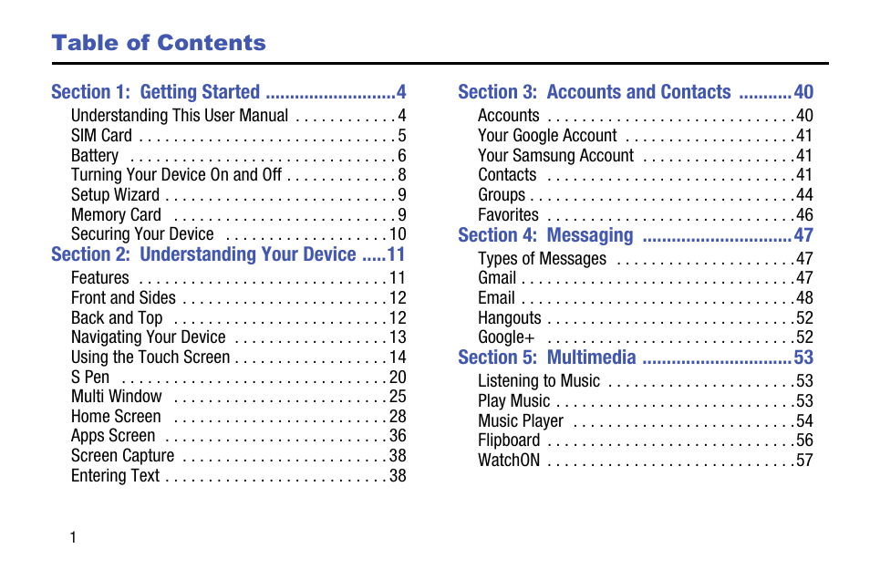 Samsung SM-P905VZKAVZW User Manual | Page 7 / 158