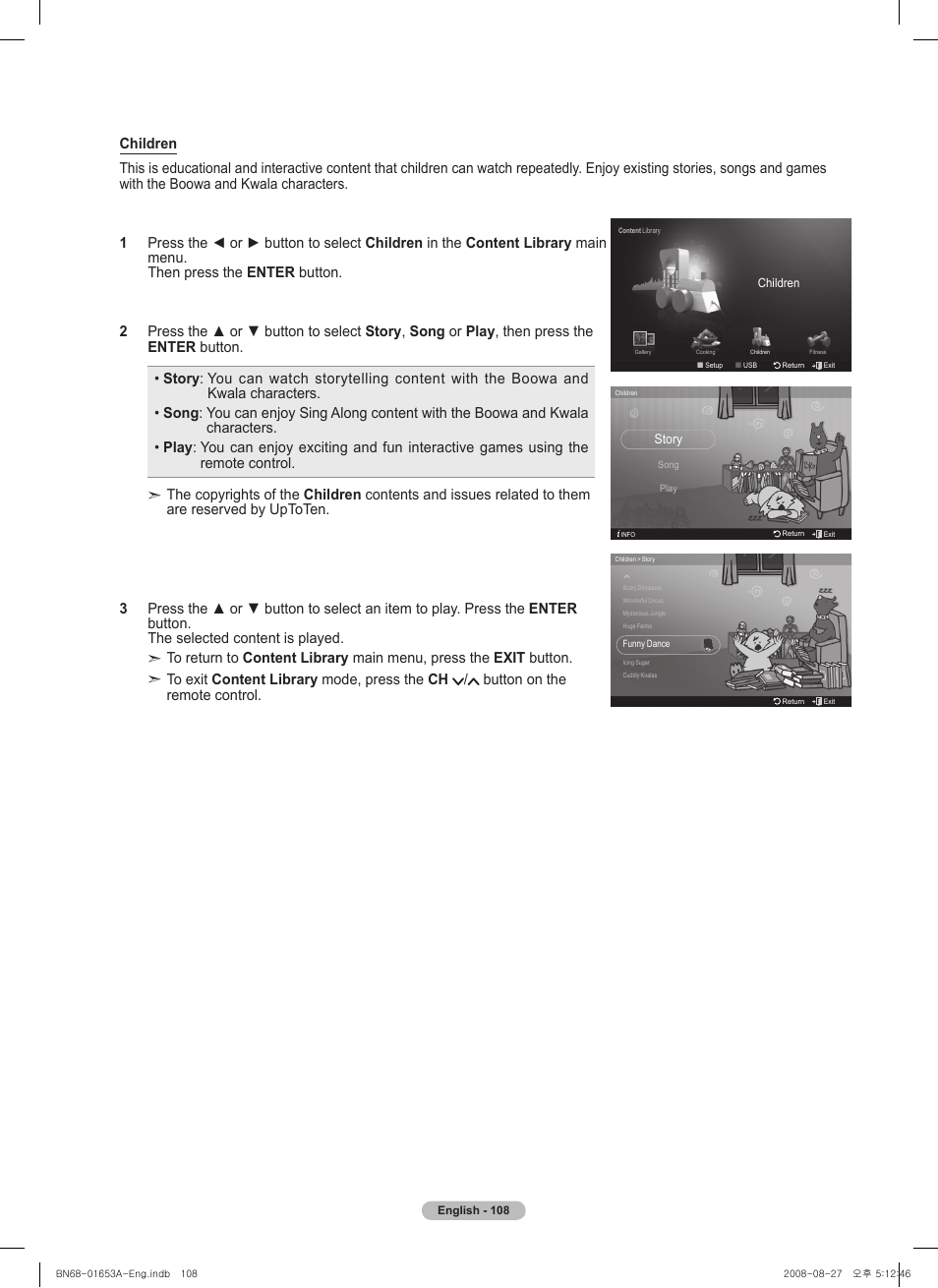 Samsung PN63A760T1FXZA User Manual | Page 108 / 282