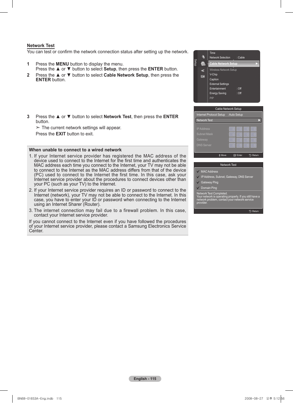 Samsung PN63A760T1FXZA User Manual | Page 115 / 282