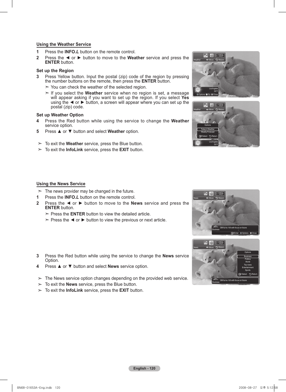 Samsung PN63A760T1FXZA User Manual | Page 120 / 282
