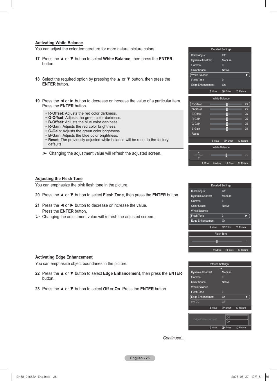 Samsung PN63A760T1FXZA User Manual | Page 26 / 282