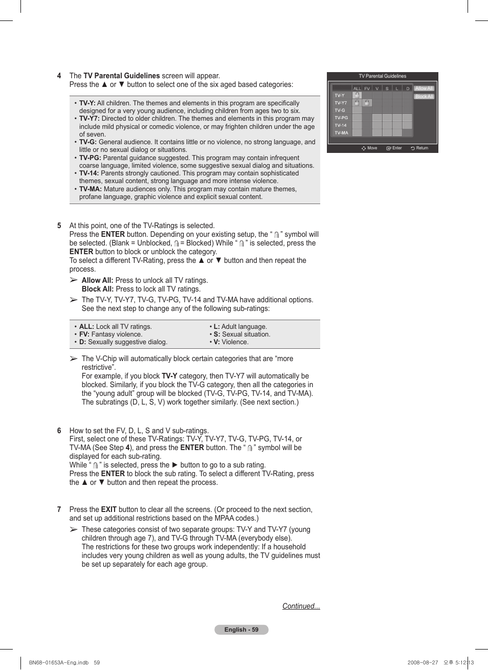 Samsung PN63A760T1FXZA User Manual | Page 59 / 282