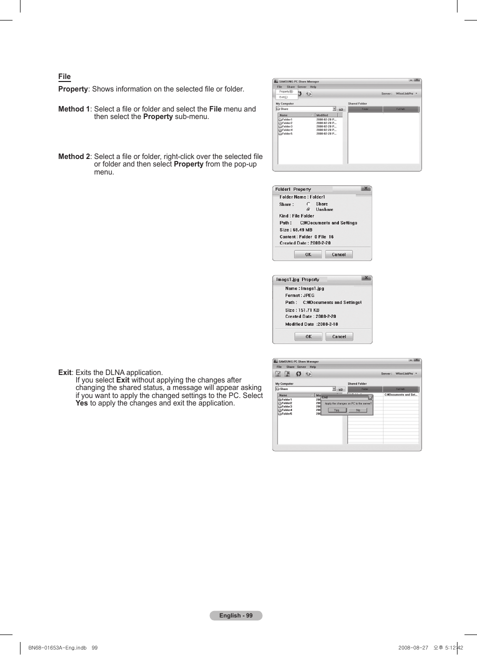 Samsung PN63A760T1FXZA User Manual | Page 99 / 282