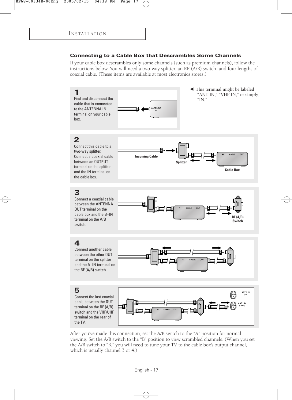 Samsung HCR4245WX-XAA User Manual | Page 17 / 80