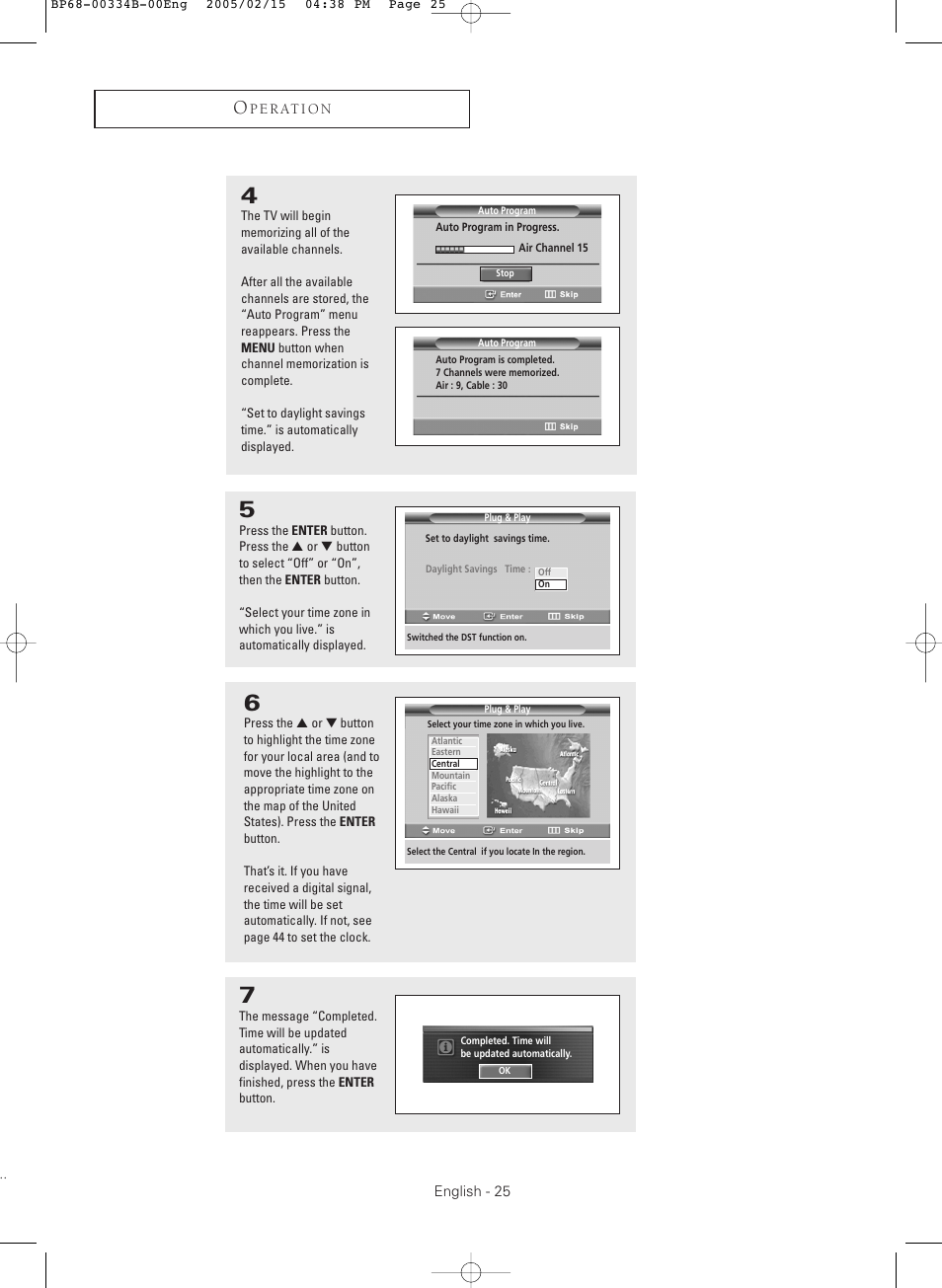 Samsung HCR4245WX-XAA User Manual | Page 25 / 80