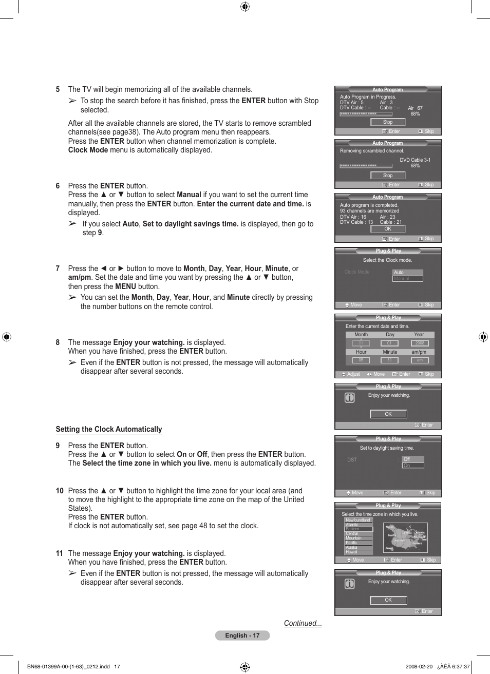 Samsung PN42A450P1DXZA User Manual | Page 17 / 75