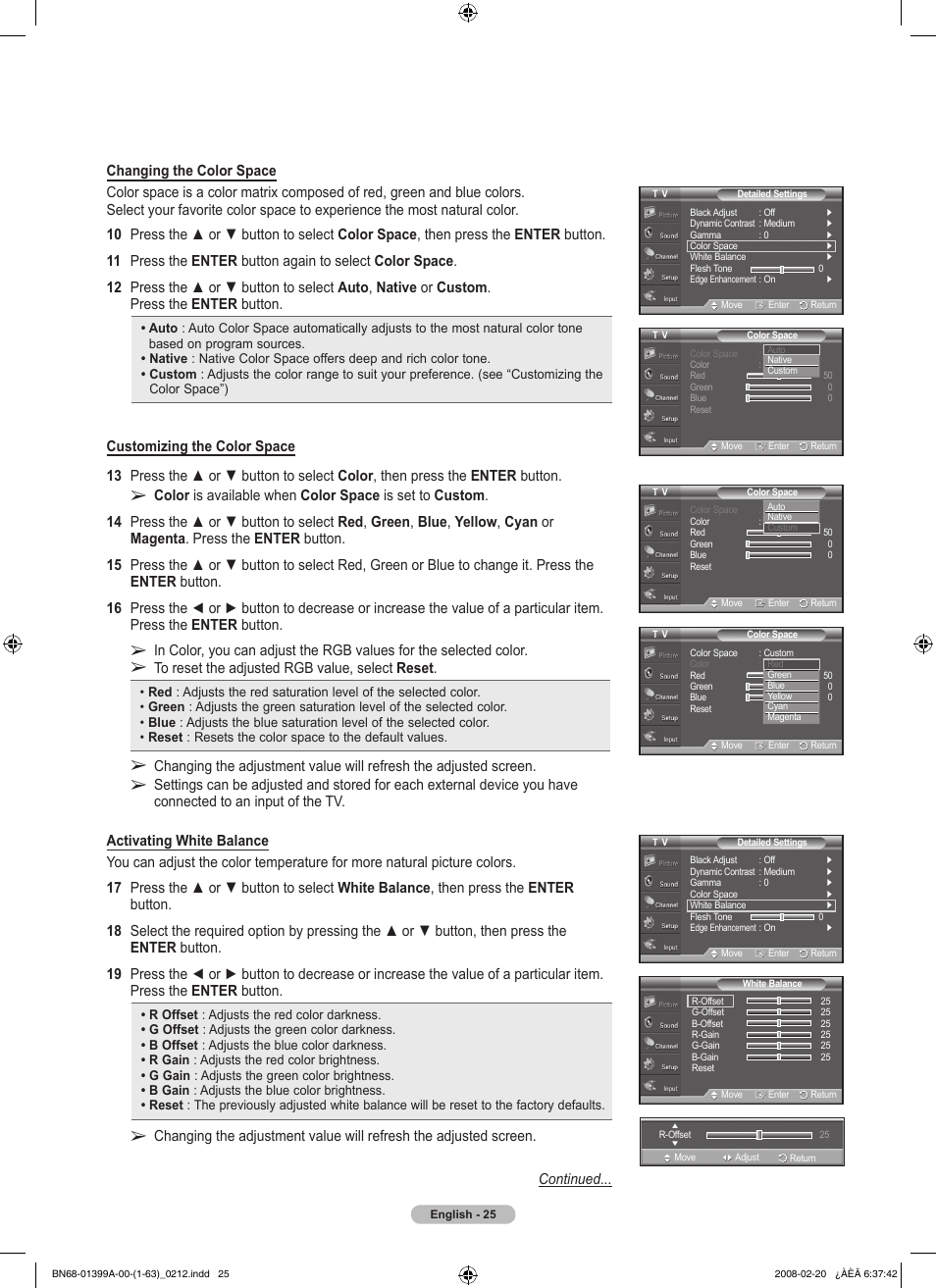 Samsung PN42A450P1DXZA User Manual | Page 25 / 75