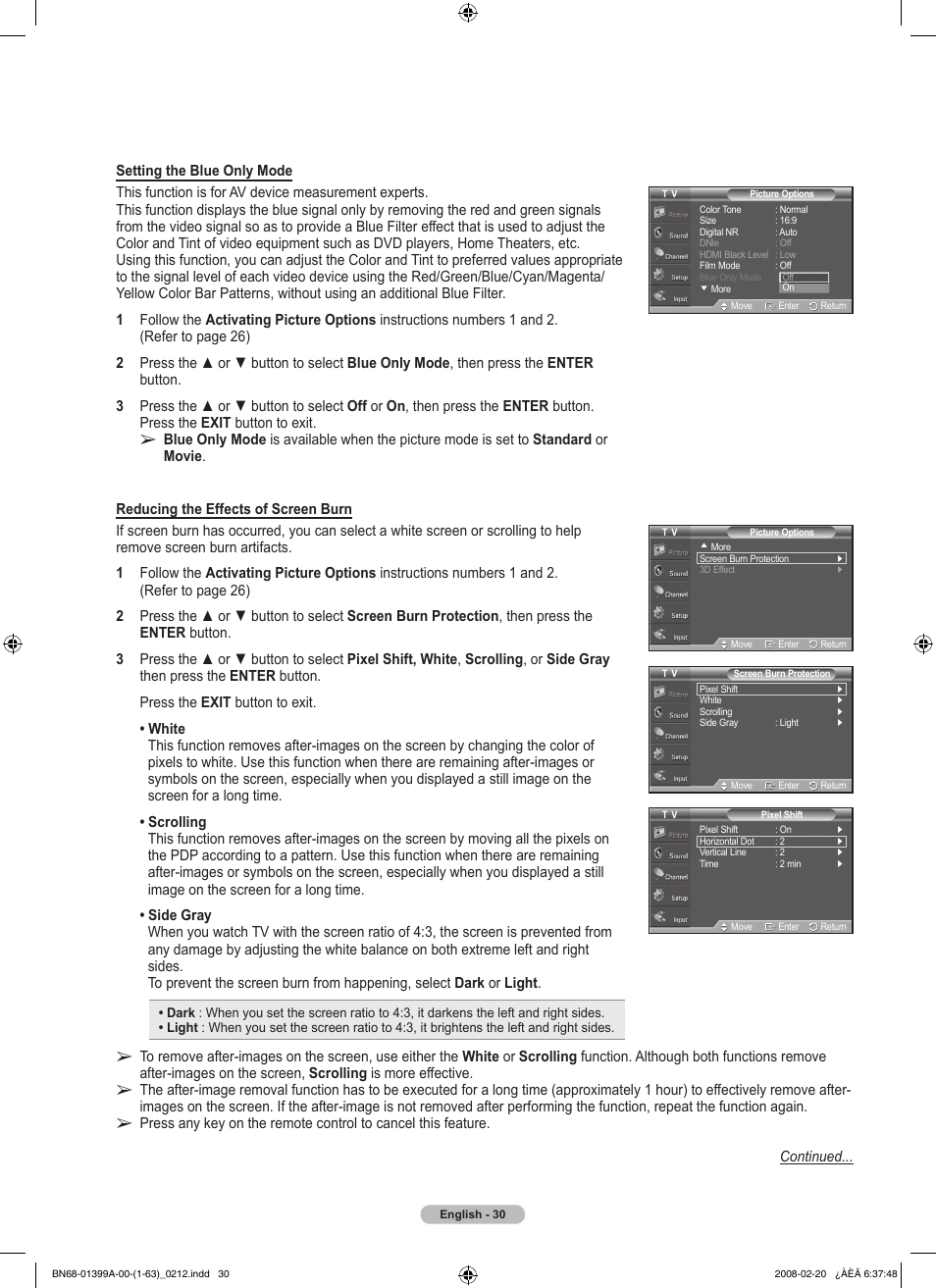 Samsung PN42A450P1DXZA User Manual | Page 30 / 75