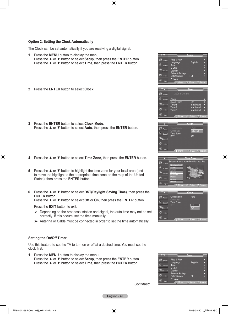 Samsung PN42A450P1DXZA User Manual | Page 48 / 75