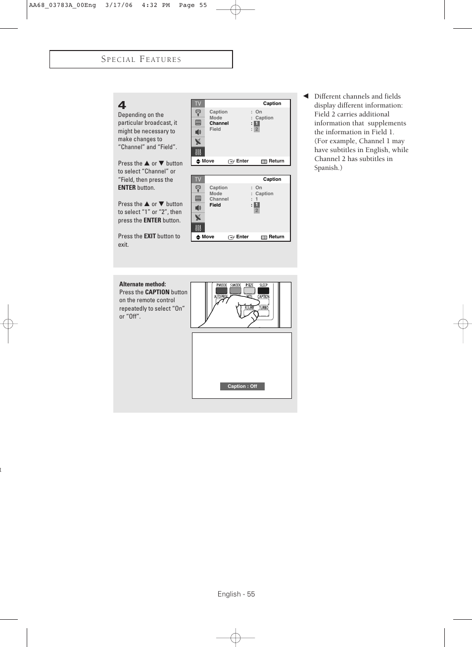 Samsung TXS2783X-XAA User Manual | Page 55 / 72