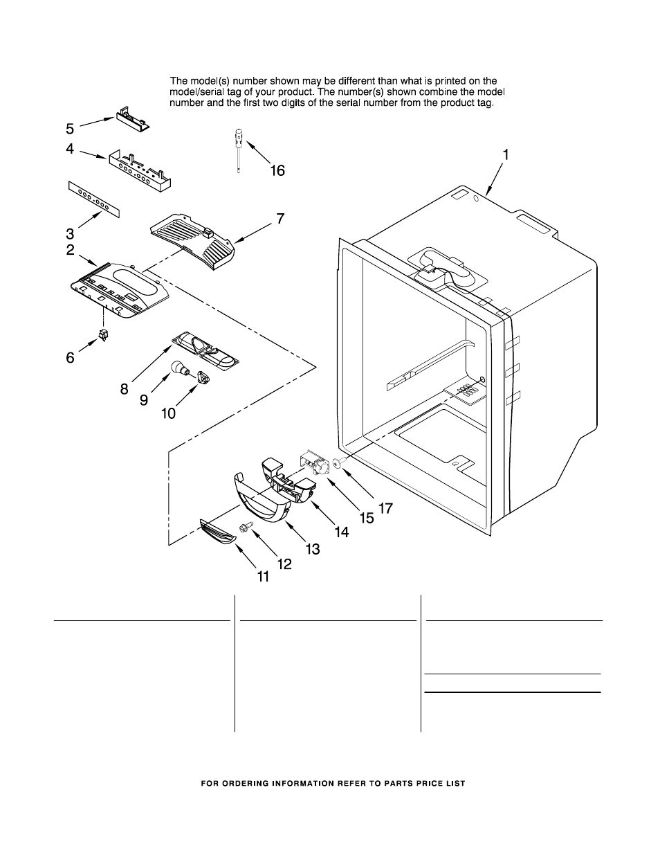 Refrigerator liner, Refrigerator liner parts | Amana ABB2222FEQ11 User Manual | Page 6 / 15