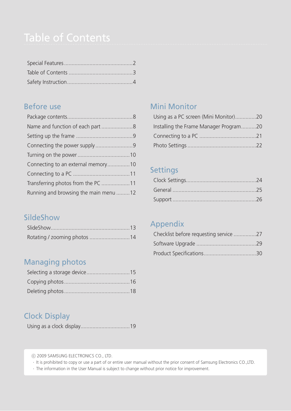 Samsung LP08IPLEBT-ZA User Manual | Page 3 / 30
