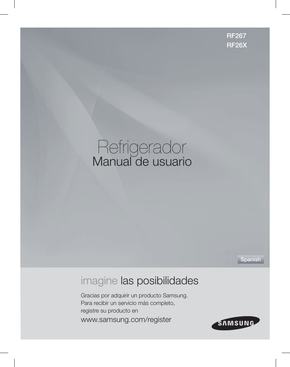 Refrigerador, Manual de usuario, Imagine las posibilidades | Samsung RF26XAEPN-XAA User Manual | Page 47 / 88