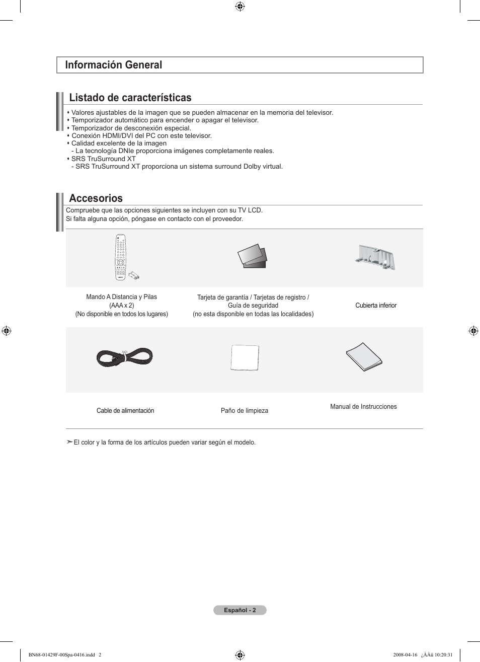 Samsung LN52A610A3RXZP User Manual | Page 68 / 129