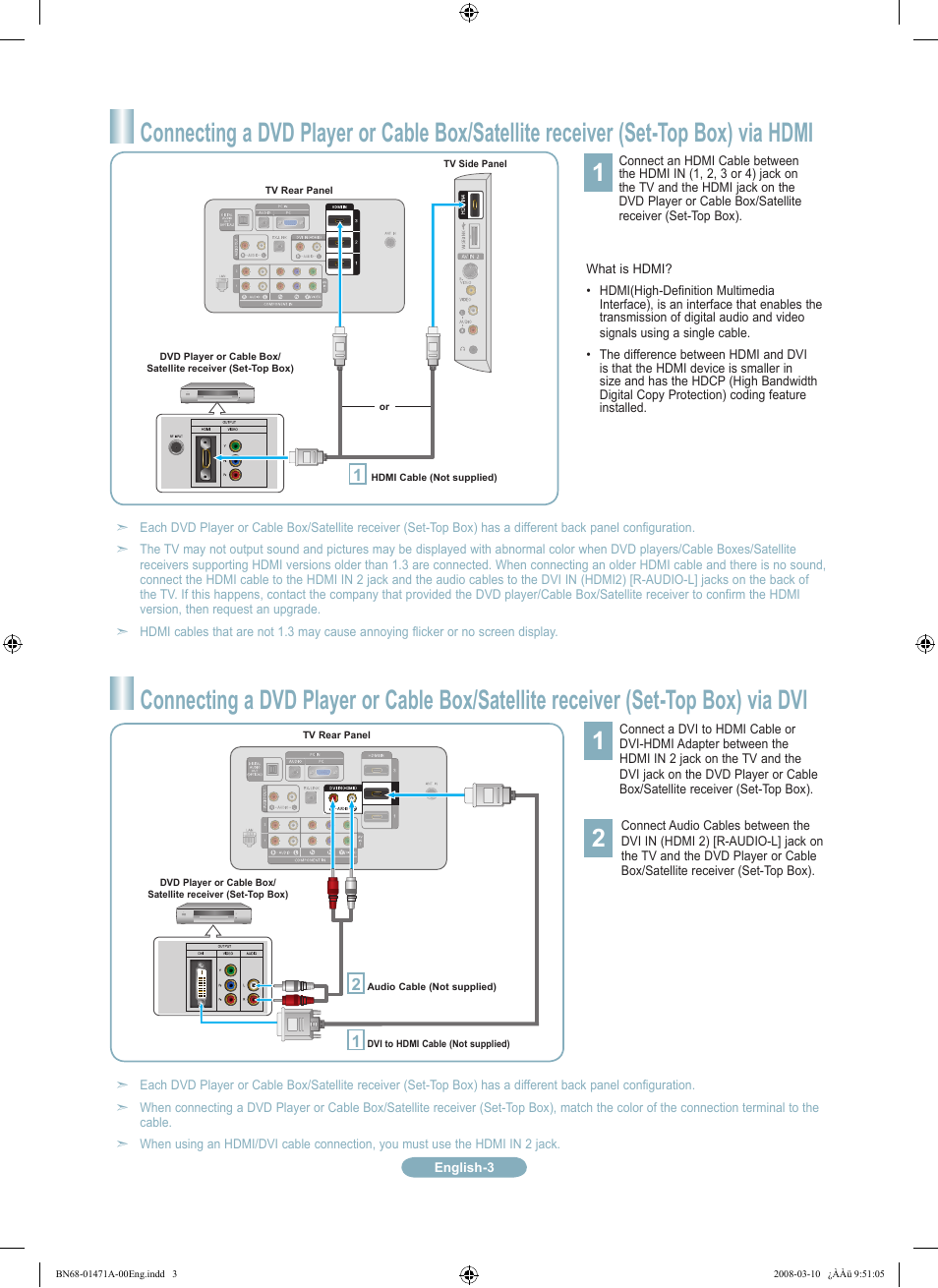 Samsung LN40A750R1FXZA User Manual | Page 3 / 12