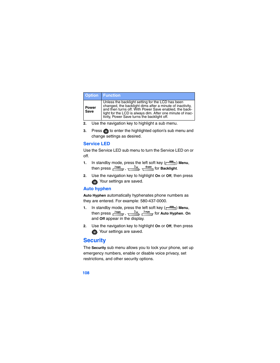 Security | Samsung SCH-A790ZKVXAR User Manual | Page 116 / 198