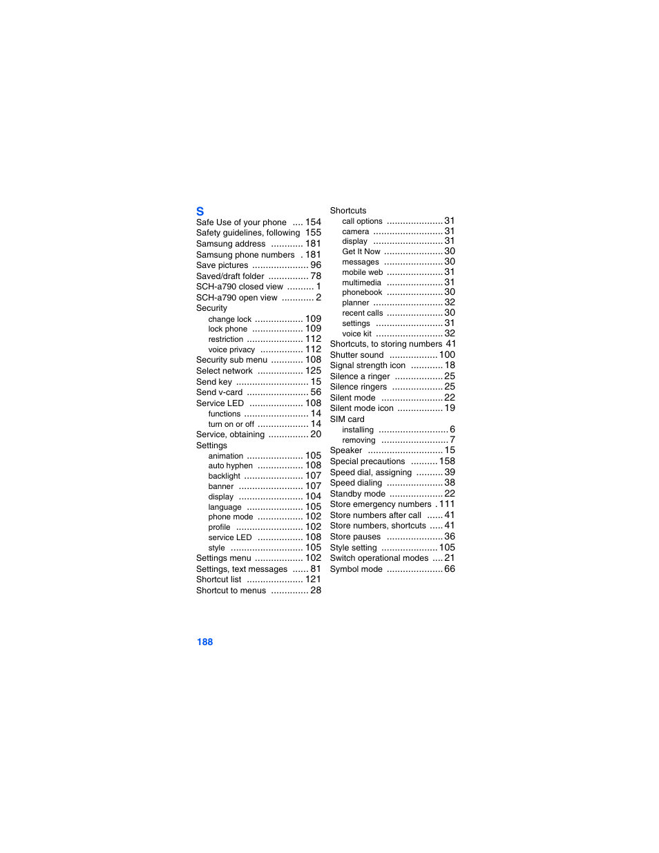 Samsung SCH-A790ZKVXAR User Manual | Page 196 / 198