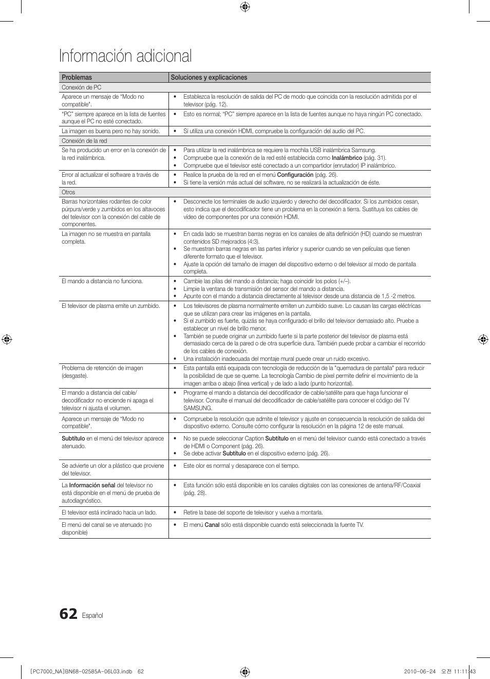Información adicional | Samsung PN63C7000YFXZA User Manual | Page 128 / 198