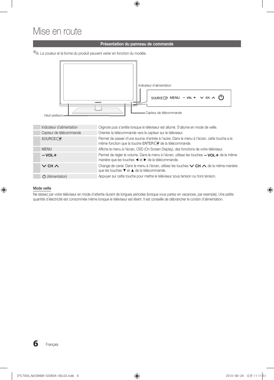 Mise en route | Samsung PN63C7000YFXZA User Manual | Page 138 / 198