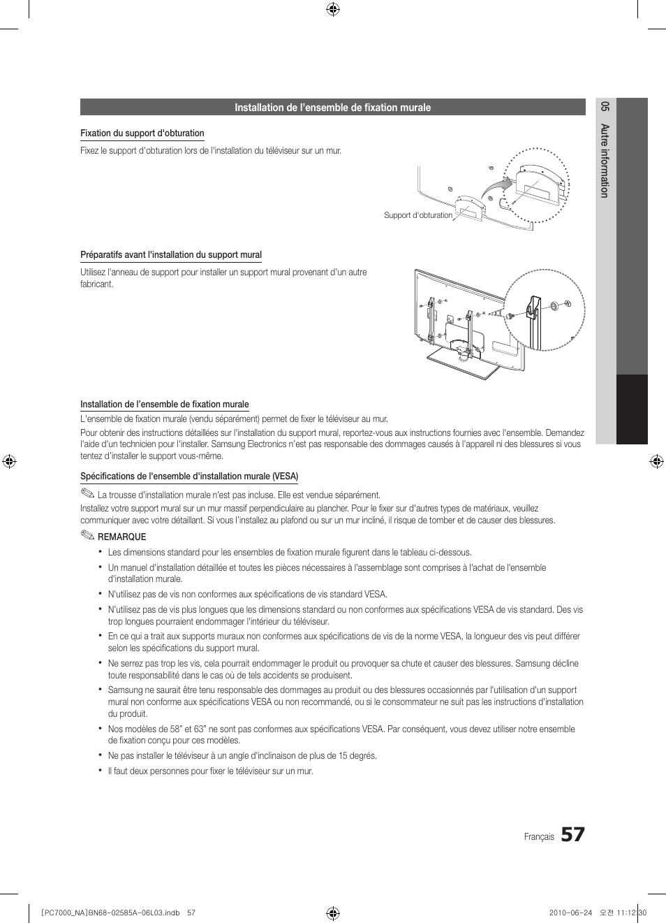 Samsung PN63C7000YFXZA User Manual | Page 189 / 198