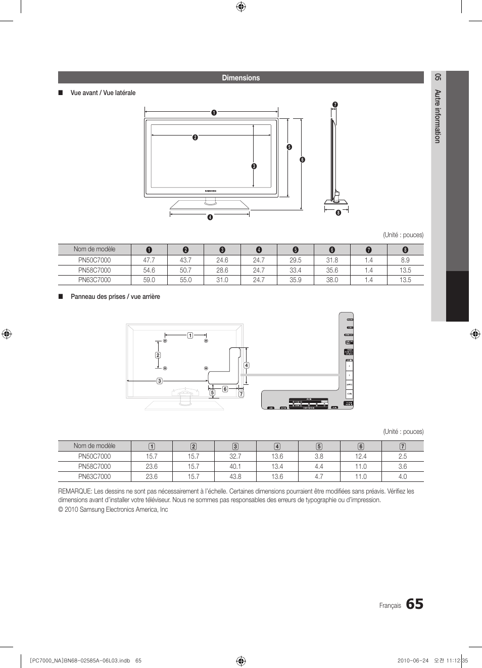 Samsung PN63C7000YFXZA User Manual | Page 197 / 198