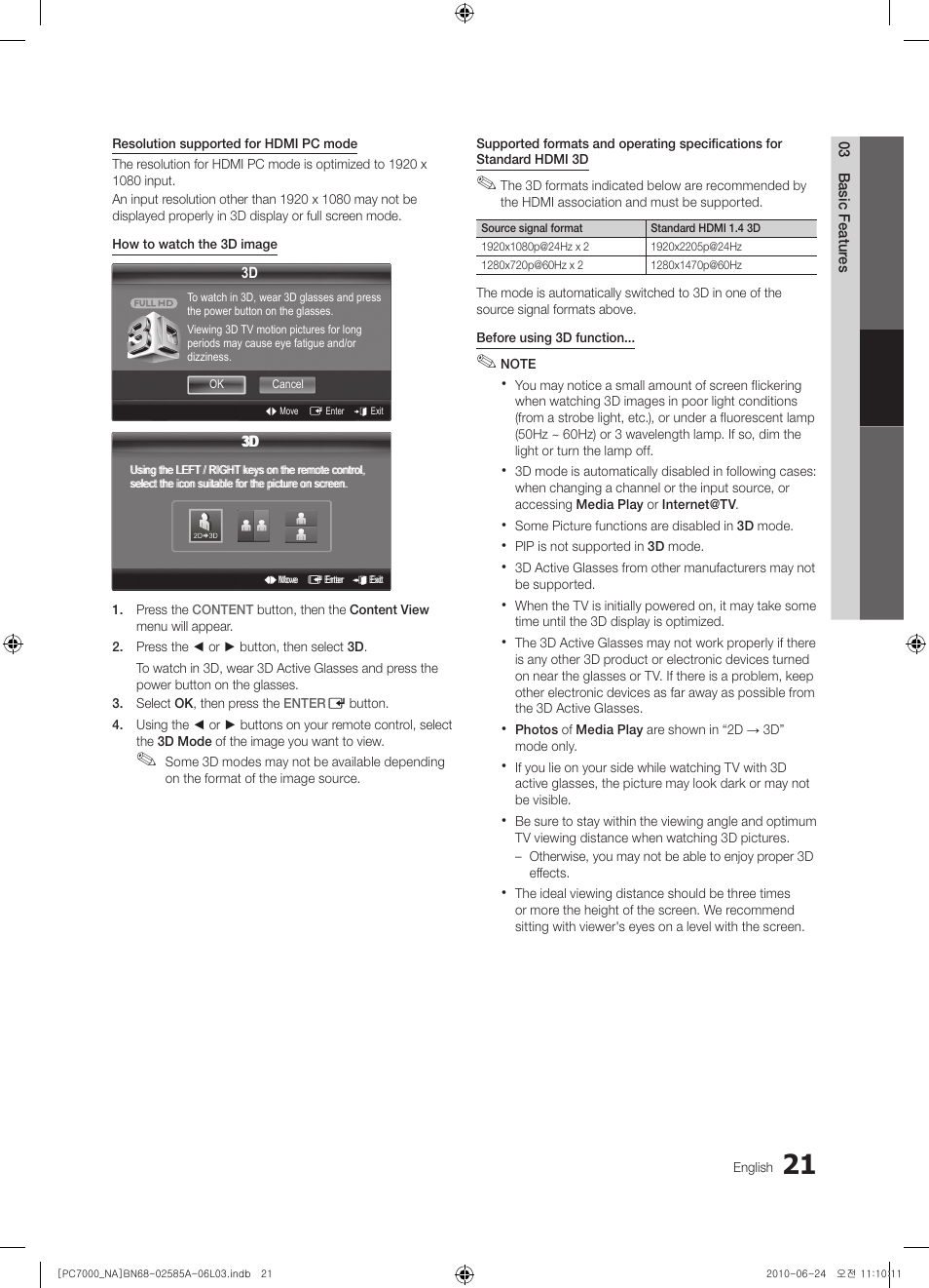 Samsung PN63C7000YFXZA User Manual | Page 21 / 198