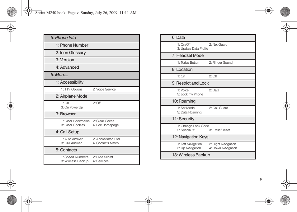 Samsung SPH-M240ZKASPR User Manual | Page 11 / 137