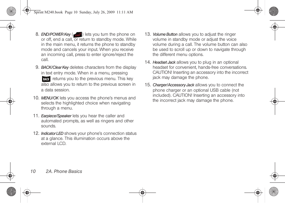 Samsung SPH-M240ZKASPR User Manual | Page 22 / 137