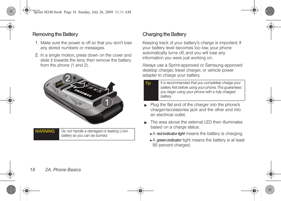 Samsung SPH-M240ZKASPR User Manual | Page 28 / 137
