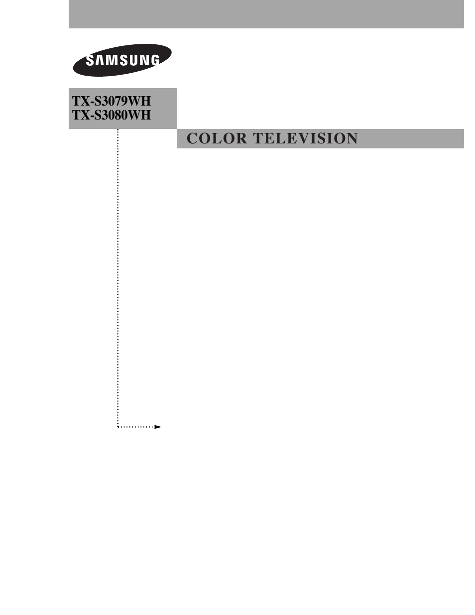 Samsung TXS3079WHX-XAA User Manual | 52 pages