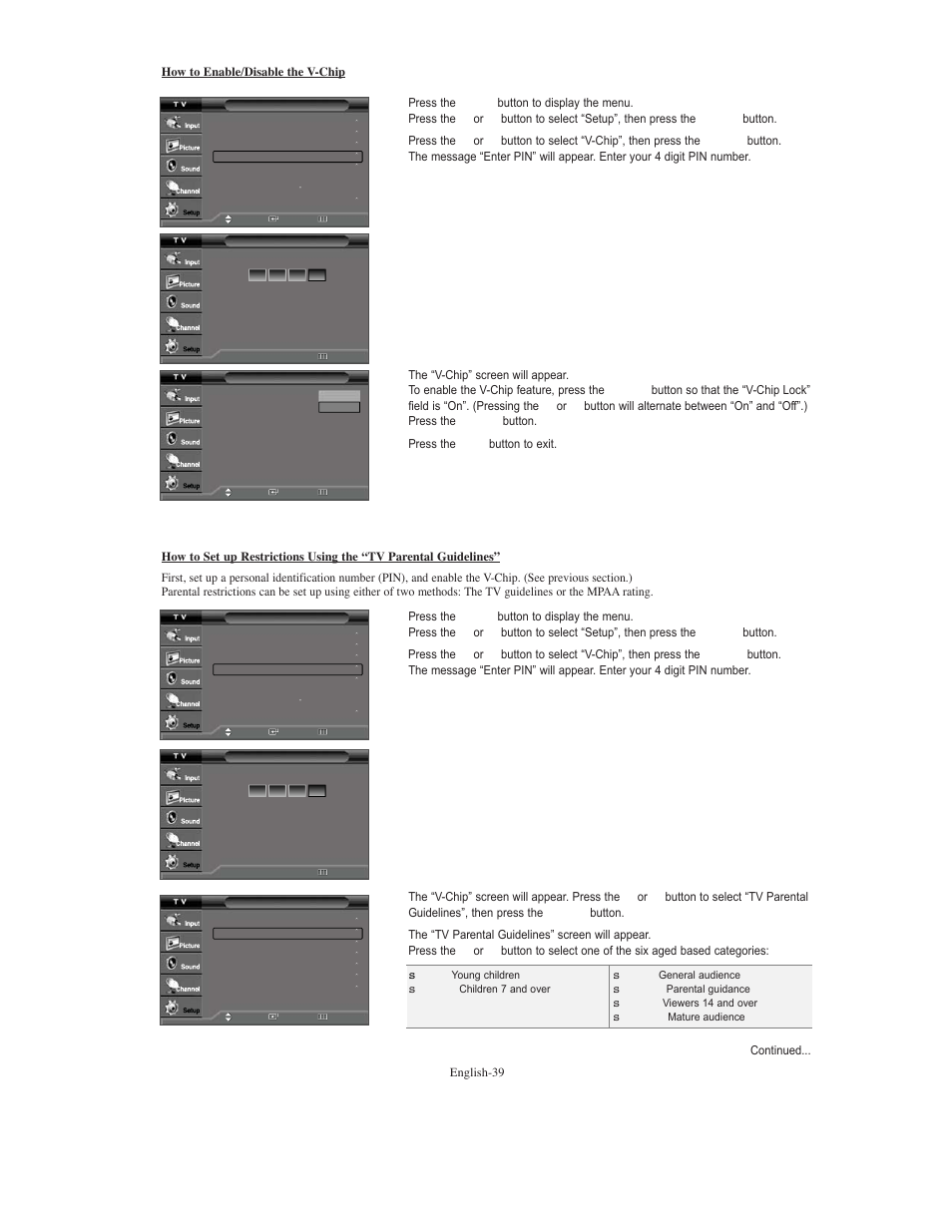 Samsung TXS3079WHX-XAA User Manual | Page 39 / 52