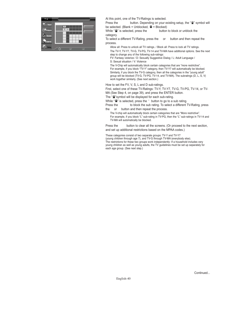 Samsung TXS3079WHX-XAA User Manual | Page 40 / 52