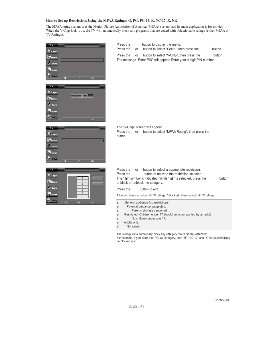 Samsung TXS3079WHX-XAA User Manual | Page 41 / 52