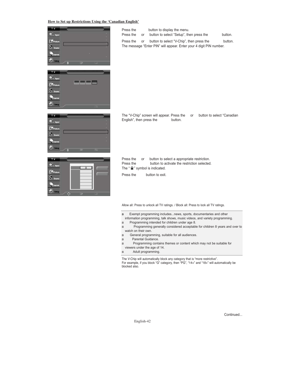 Samsung TXS3079WHX-XAA User Manual | Page 42 / 52