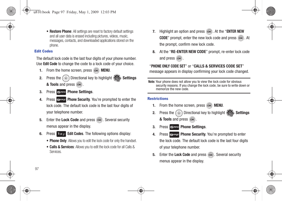Samsung SCH-U810GNAVZW User Manual | Page 100 / 169