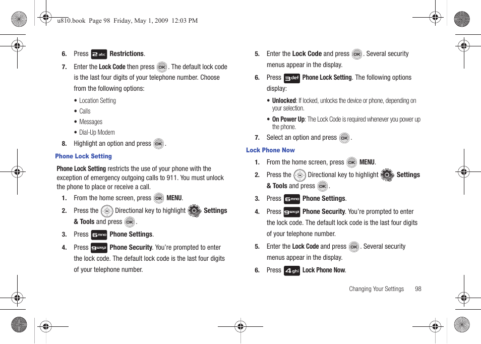Samsung SCH-U810GNAVZW User Manual | Page 101 / 169