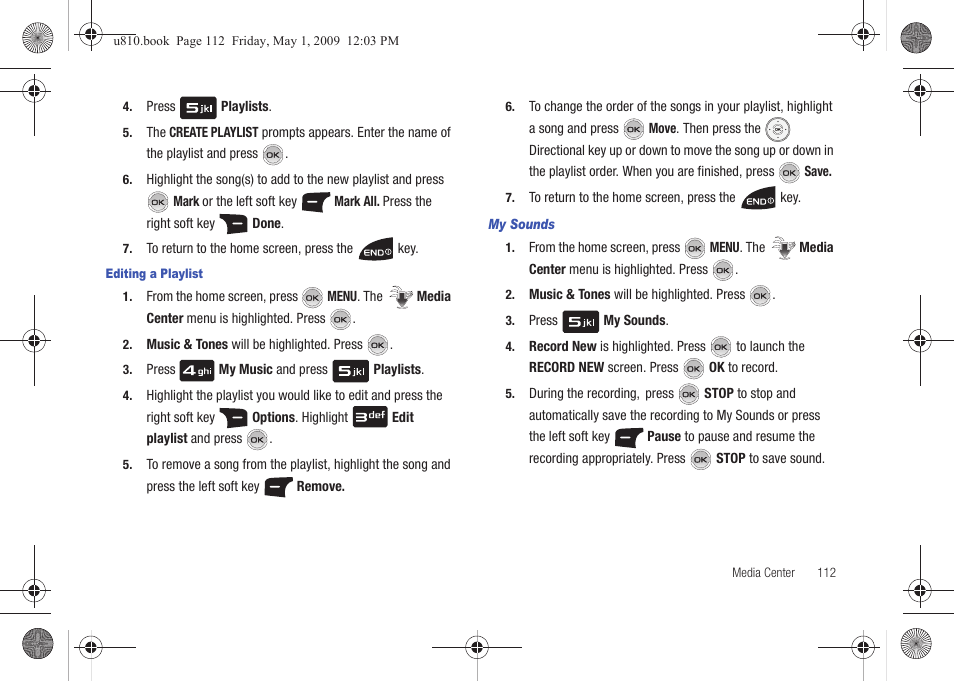 My sounds | Samsung SCH-U810GNAVZW User Manual | Page 115 / 169