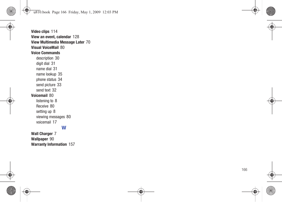Samsung SCH-U810GNAVZW User Manual | Page 169 / 169